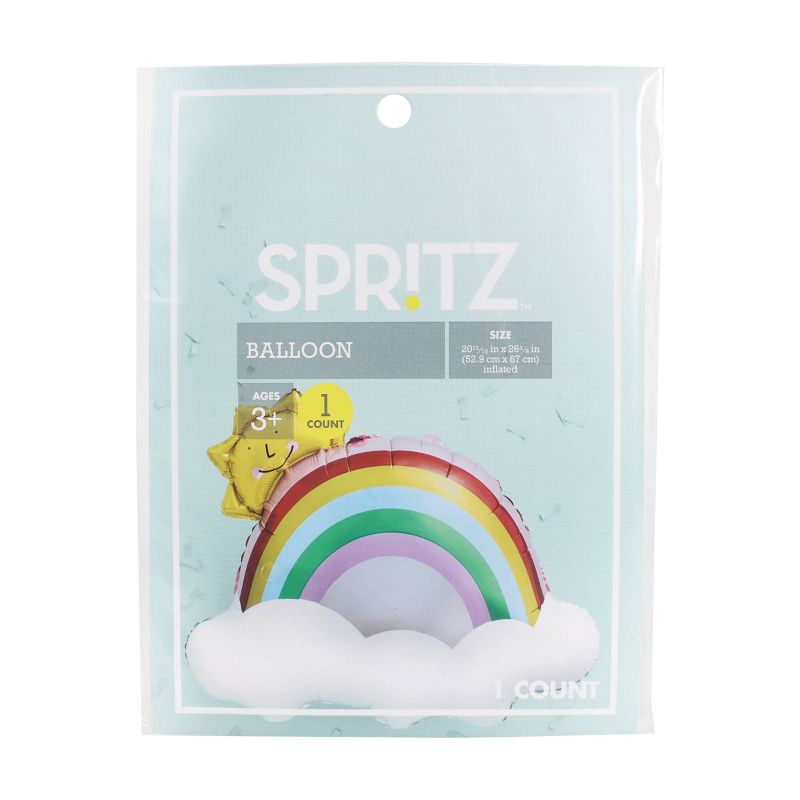 Rainbow Confetti Foil Balloon - Spritz&#8482;, 1 of 5