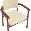 2 - Pack Dining Room Chairs, Sturdy Rubber Wood, Comfortable PU Foam Seat, Ideal for Home & Kitchen - 3 of 4