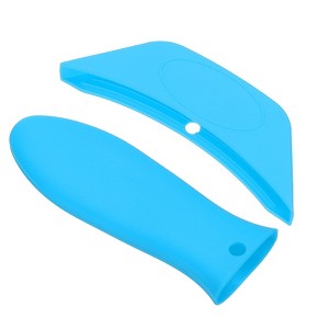 Unique Bargains Silicone Hot Assist Frying Cookware Pan Pot Handle Holders 2 Pcs - 1 of 4