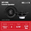 MB Quart 3.5” Coaxial Speaker Set for Jeep Wrangler JL/Gladiator JT, Front Dash or Rear Soundbar Upgrade, Direct Fit Car Audio with OEM Wiring, Black - 3 of 4