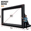 WhizMax Inflatable Projector Screen, 14-24 FT Portable Blow Up Outside Projector Screen, for Theater, Football, Backyard - 3 of 4