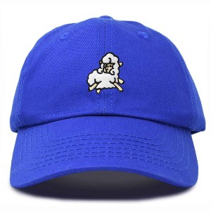 Dalix Sheep Embroidered Cotton Dad Hat Adjustable Cute Animal Lover Baseball Cap for Everyday Fashion Womens - 1 of 4