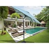 CAVINAS 6 x 9 FT Patio Umbrella with Push Button Tilt and Crank,Outdoor Waterproof Umbrella for Backyard,Poolside,Deck,Base Not Included - 2 of 4