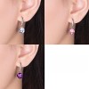 Paaaawaters 14k White Gold Plated 8.5mm Round Cut Pure Brilliance 5A Cubic Zirconia Drop Earrings - 4 of 4