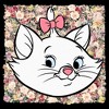 Men's Aristocats Marie In A Bed Of Flowers Cuteness Stare T-Shirt - 2 of 4