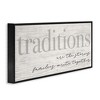 Stupell Industries Family Traditions Heartfelt Phrase Framed Giclee Art, Black, 30" x 13" - 2 of 4