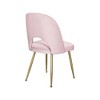Meridian Furniture,Logan Velvet Dining Chair, Set of 2 - 4 of 4