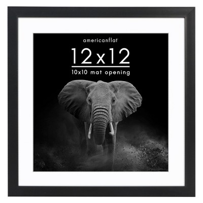 Americanflat Gallery-Style Picture Frame with Mat to Secure Artwork, Prints, and Photos