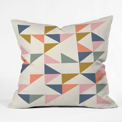 16"x16" June Journal Floating Triangles Square Throw Pillow - Deny Designs