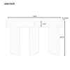 NicBex 47.6" Modern Console Table with 2 Curved Drawers, Painted Entryway Table with Geometric Legs, Narrow Sofa Table for Living Room, Entryway - 4 of 4