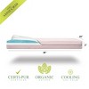 Modera Organic Cotton Dual-Sided Mini Crib Baby Mattress 38x24x3 Premium Memory Foam 2-Stage CertiPUR Firm Support for Infant Cooling Gel for Toddler - 2 of 4
