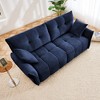 DOMETOUR Premium Two-Seater Sofa, Ergonomic Design, High-Resilience Foam, Modern Chenille Fabric, for Living Room/Office, Blue - 2 of 4