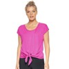 Expert Brand USA-Made Women's MoCA™ Cotton Blend Front Tie T-Shirt - 4 of 4