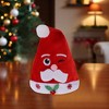 Unique Bargains Christmas Hat Winking Santa Hat Polyester Non-Woven Fabric Red 11.02"x14.57" 1 Pc - 2 of 4