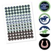 Big Dot of Happiness Kentucky Horse Derby - Horse Race Party Round Candy Sticker Favors - Labels Fits Chocolate Candy (1 sheet of 108) - 2 of 4