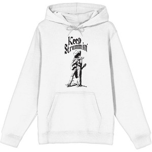 Keep Strummin' Cowboy Americana Adult Long Sleeve Hoodie - 1 of 2