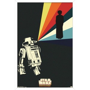 Trends International Star Wars: Saga - R2D2 Projection Framed Wall Poster Prints - 1 of 4