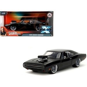 1970 Dodge Charger R/T Black "Fast X" (2023) Movie "Fast & Furious" Series 1/24 Diecast Model Car by Jada - 1 of 4