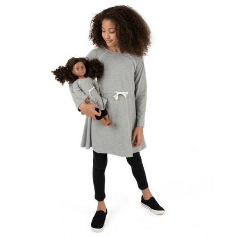 Womens Light Grey Jumper Dress