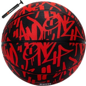 AND1 Fantom Graffiti 27.5 Rubber Basketball : Youth Sized Streetball for Indoor and Outdoor Use, Deep Channel Construction and Durability - 1 of 4