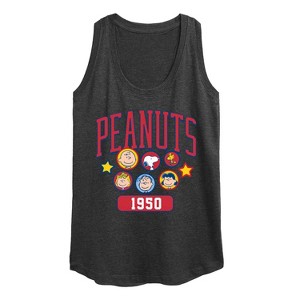Women's - Peanuts - Peanuts Crew Athletic Graphic Racerback Tank - 1 of 4