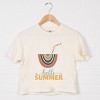 Simply Sage Market Boho Hello Summer Drink Boxy Crop Top - 3 of 4