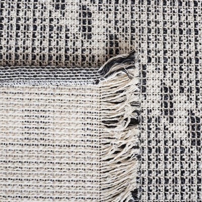 Augustine Boho-Mod Ivory Cotton Blend 8' x 10' Area Rug