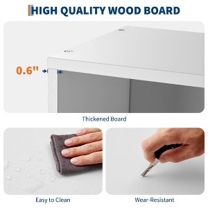 6 Tier Open Bookcase, Rustic Farmhouse Book Shelves, Spacious Organization for Storage, Organize Office, Durable & Resilient Build, Easy Assembly - 1 of 4