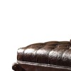 Royal Hampton Ottoman, 2 Tone Dark Brown & Cherry Oak - 3 of 4