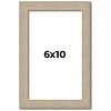 PosterPalooza | 6x10 Thin Barnwood Picture Frame, UV Acrylic, 2 Finishes - Grey and Black - 2 of 4
