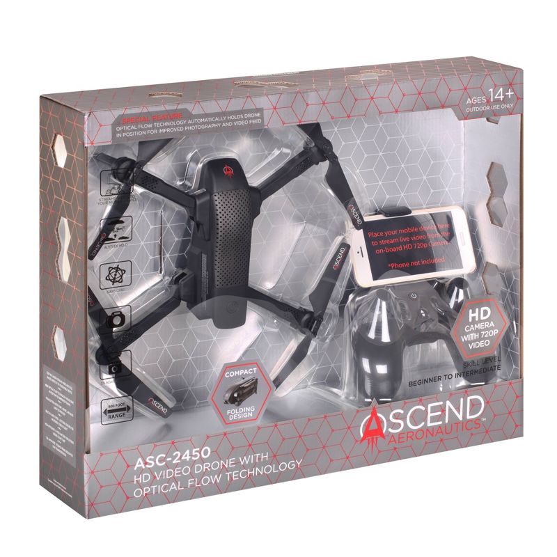 Ascend Aeronautics ASC-2450 Premium HD Video Drone with Optical Flow Technology, 4 of 6