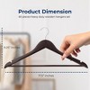 SereneLife Solid Wood Clothes Hangers - 2 of 4