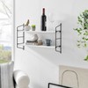 24.5" x 15.75" Severini Floating Bracket 2 Tier Wall Shelf - Danya B. - image 3 of 4