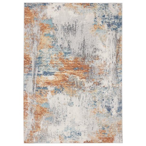 Luxe Weavers Modern Geometric Silver 4x5 Area Rug : Target