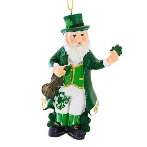 Kurt S. Adler 3.5 Inch Irish Santa Ornament Saint Patrick's Day Tree Ornaments - 1 of 3