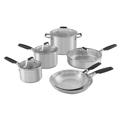 calphalon pan set stainless steel
