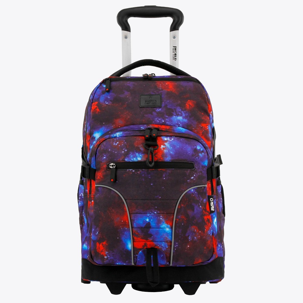 Photos - Backpack JWorld Lunar Rolling 19.5"  - Galaxy: Durable, Multi-Compartment,