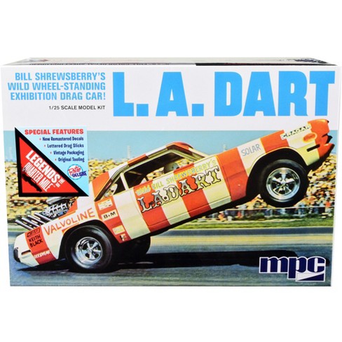 udgifterne Perversion Simuler Skill 2 Model Kit Bill Shrewsberry's L.a. Dart Wheelstander Drag Car " legends Of The Quarter Mile" 1/25 Scale Model Car By Mpc : Target