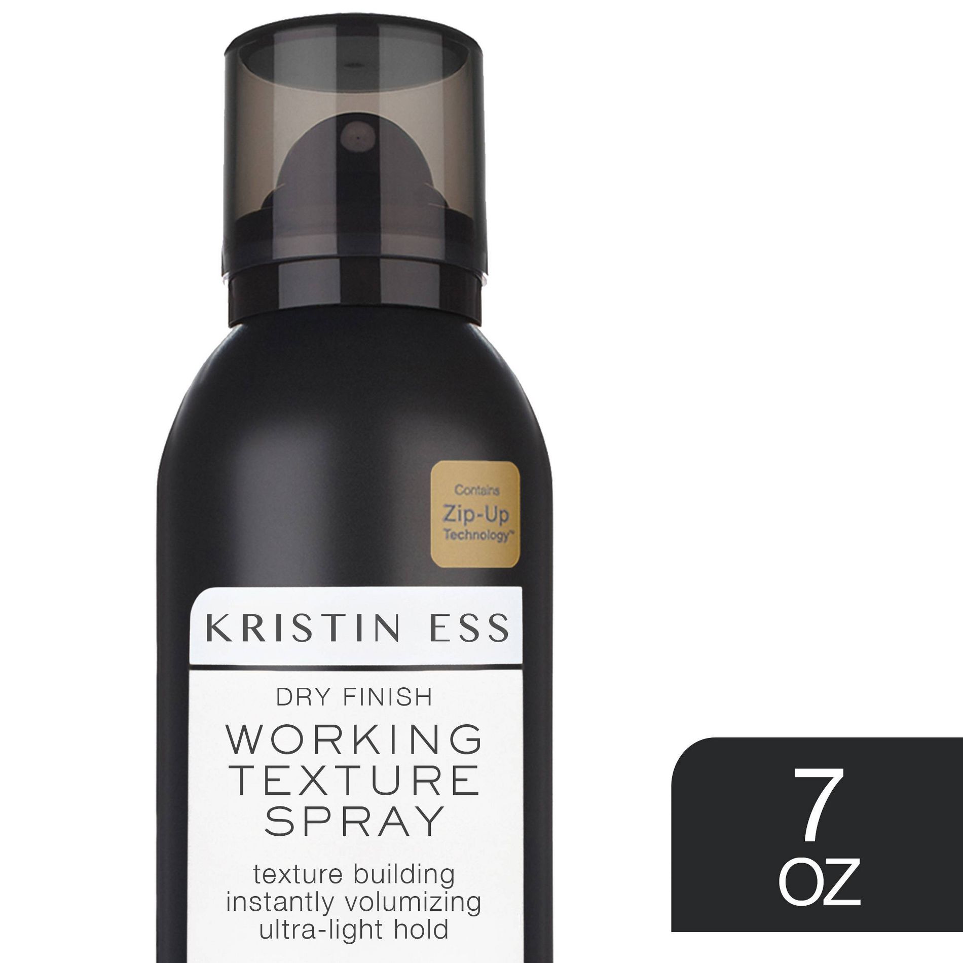 Kristin Ess Hair Dry Finish Working Texture Hair Spray, Volumizing + Texturizing Styler - 7oz: Paraben-Free, All Hair Types at Target