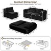 VASIP 78" 2-in-1 Corduroy Sleeper Sofa - Foldable Sofa with Functional Blanket and 2 Pillows, Deep Seat Couch for Living Room,Bedroom,Apartment. - 4 of 4