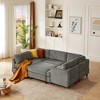 Modern Corduroy Upholstered 6-Seater Modular L-Shaped Sectional Sofa, 6-piece DIY Combinations Sofa - 4 of 4