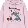 Tom & Jerry Christmas Chase Long Sleeve Cradle Pink Adult Hooded Sweatshirt - image 2 of 2