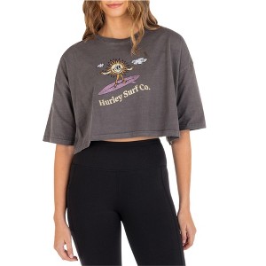 Hurley Womens Mr. Brightside Cropped T Graphic T-Shirt - 1 of 1