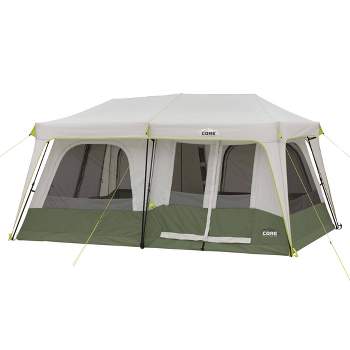 CORE Instant Tent with LED Lights, Multi Room Tents for Camping