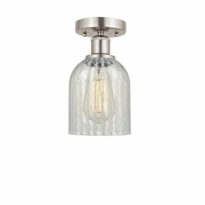 Caledonia - 1 Light Semi-Flush Mount In Industrial Style-9.75 Inches Tall and 5 Inches Wide