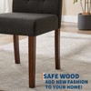 2/4/6 Pieces Upholstered Dining Chairs For Dining Room, Modern Button Tufted Kitchen Chairs with Wood Legs & Padded Seats for Living Room ,Kitchen - 3 of 4