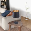KTMBDW Bedside Lamp for Bedroom, 3-Way Dimmable Farmhouse Table Lamps for Nightstand with Fabric Shade, Desk Lamp for Kids Reading, Home Office, Black - 3 of 4