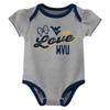 NCAA West Virginia Mountaineers Infant Girls' 3pk Bodysuit - 3 of 4