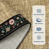 Washable Living Room Rug Floral Bordered Area Rugs Soft Thin Indoor Carpet  Modern Throw Aesthetic Mat Non Slip - 3 of 4