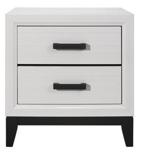 NicBex Rubber Wood Nightstand,Side Tables with 2 Drawers for Bedroom,Living Room - 1 of 4